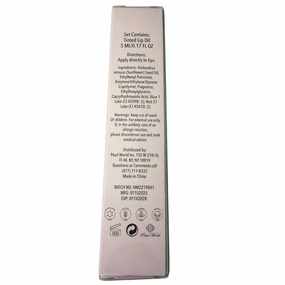 Smile and Shine Tinted Watermelon Lip Oil – Pink Hydrating Shine NIB